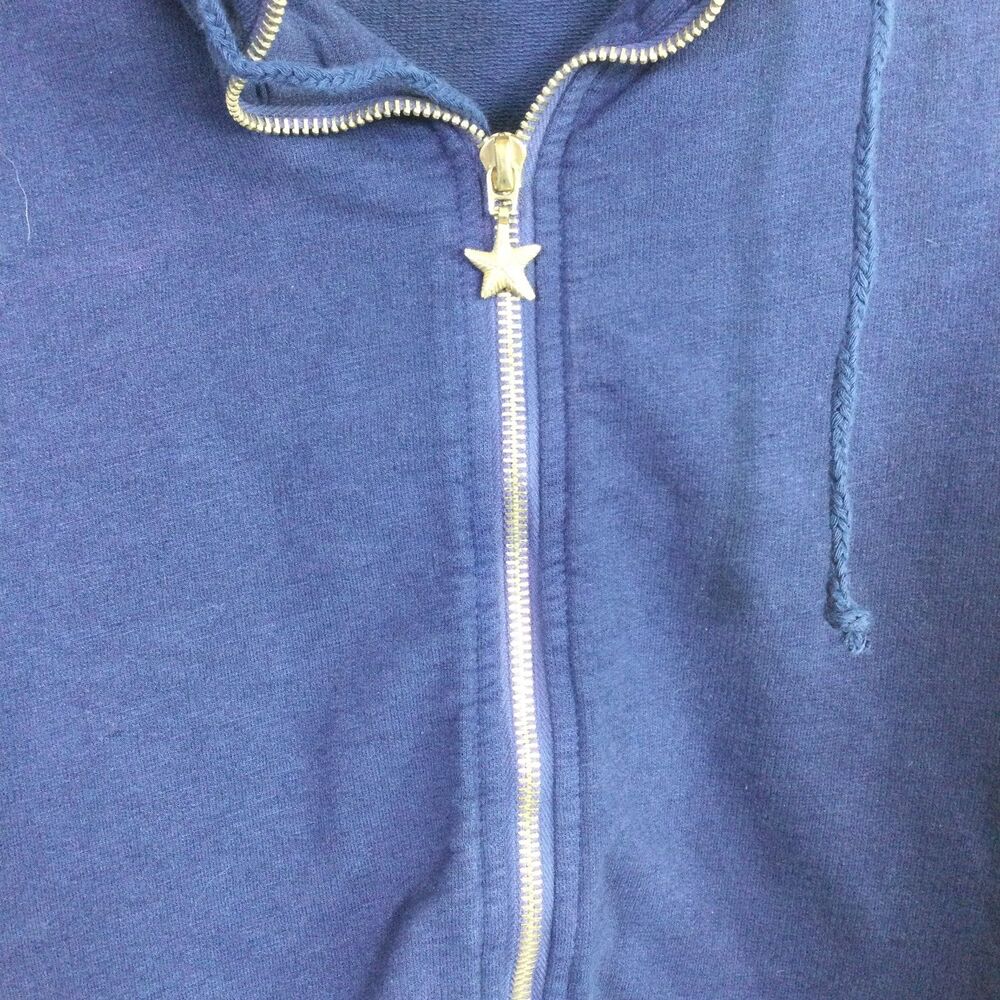 Fresh Produce Womens Sweatshirt Full zip-Up Long Sleeves Moonlight Blue Size XL - Picture 3 of 15